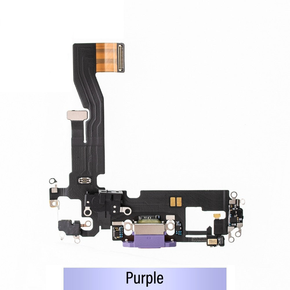 Red Charging Port for iPhone 12 / 12 Pro-Purple Red Charging Port for iPhone 12 / 12 Pro-Purple